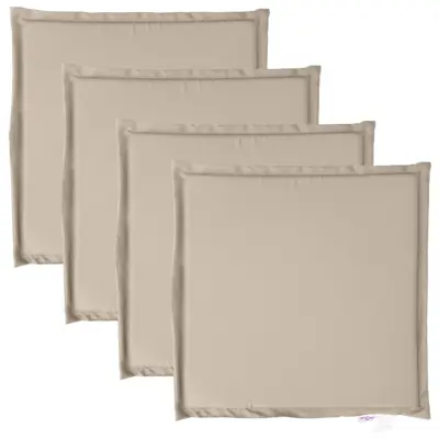 vidaXL Blazina za vrtni sedež 4 kosi taupe 45x45x2 cm kvadratna