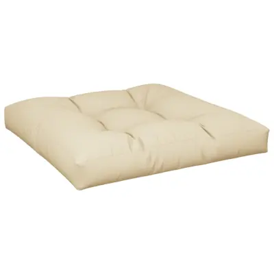 vidaXL Blazina za kavč iz palet bež 80x80x12 cm