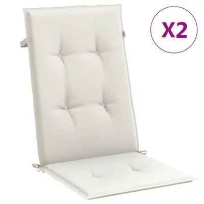 vidaXL Blazina za stol 2 kosa melanž krem 120x50x4 cm blago