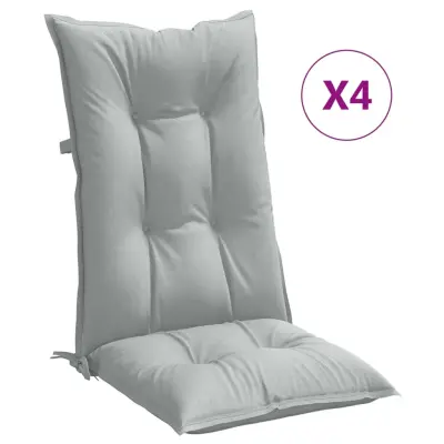 vidaXL Blazina za stol 4 kosi melanž svetlo siva 120x50x7 cm blago