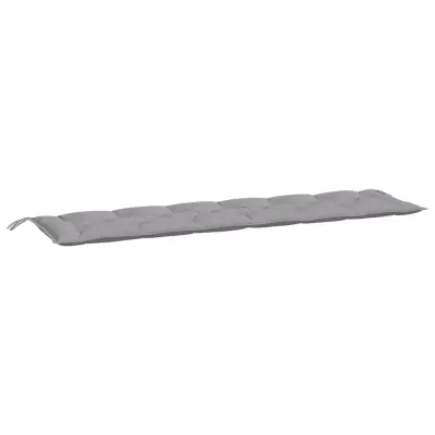 vidaXL Blazina za vrtno klop siva 200x50x7 cm oxford tkanina