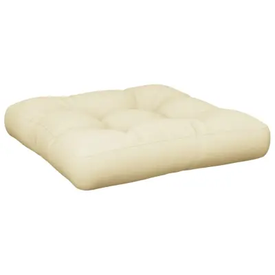 vidaXL Blazina za palete krem 60x61,5x10 cm blago