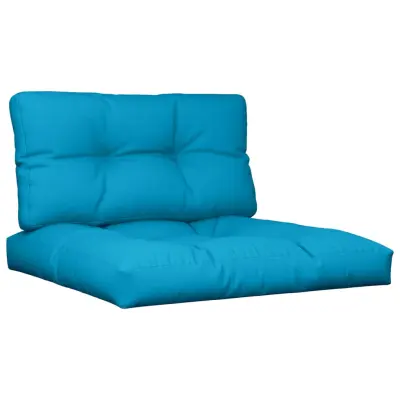 vidaXL Blazine za palete 2 kosov modro blago