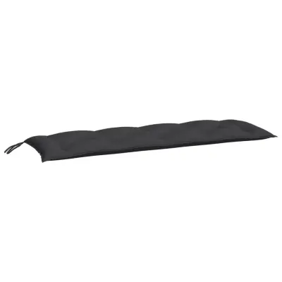 vidaXL Blazina za vrtno klop črna 150x50x7 cm oxford tkanina