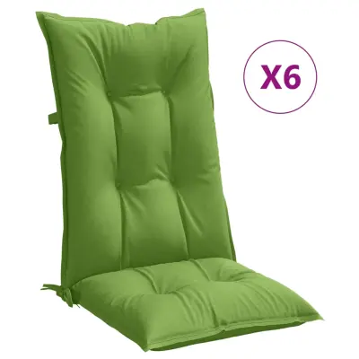 vidaXL Blazina za stol 6 kosov melanž zelena 120x50x7 cm blago
