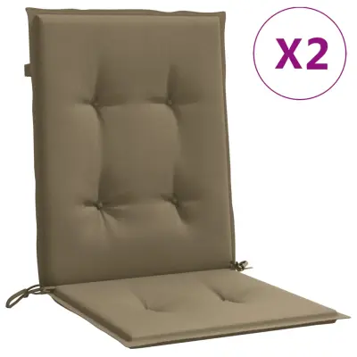 vidaXL Blazina za stol 2 kosa melanž taupe 100x50x4 cm blago