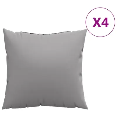 vidaXL Blazine za kavč 4 kosi sive 60x60 cm blago