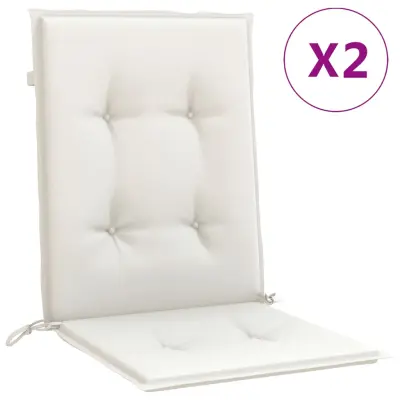 vidaXL Blazina za stol 2 kosa melanž krem 100x50x4 cm blago