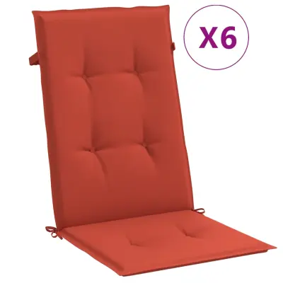 vidaXL Blazina za stol 6 kosov melanž rdeča 120x50x4 cm blago