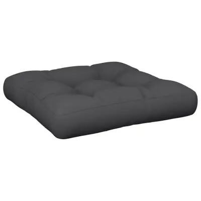 vidaXL Blazina za palete črna 50x50x12 cm blago