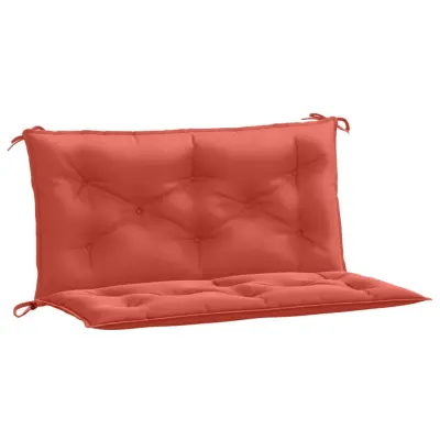 vidaXL Blazina za vrtno klop 2 kosa melanž rdeča 100x50x7 cm blago