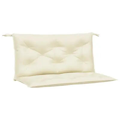 vidaXL Blazina za vrtno klop 2 kosa krem 100x50x7cm oxford tkanina