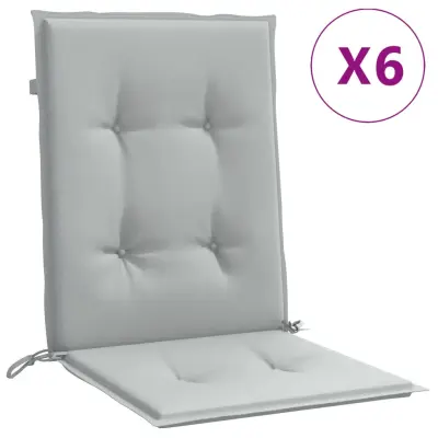 vidaXL Blazina za stol 6 kosov melanž svetlo siva 100x50x4 cm blago