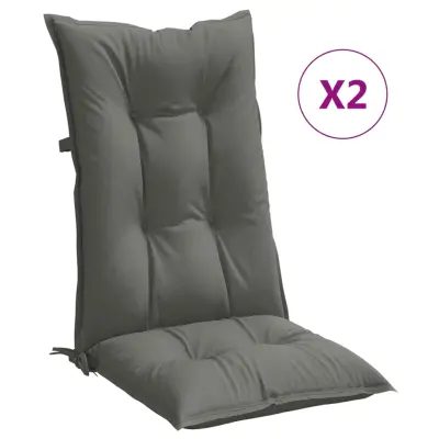 vidaXL Blazina za stol 2 kosa melanž temno siva 120x50x7 cm blago