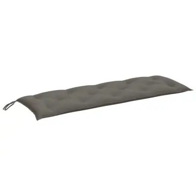 vidaXL Blazina za vrtno klop melanž temno siva 150x50x7 cm blago