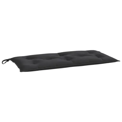 vidaXL Blazina za vrtno klop črna 110x50x7 cm oxford tkanina