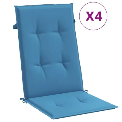 vidaXL Blazina za stol 4 kosi melanž modra 120x50x4 cm blago
