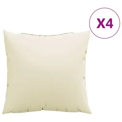 vidaXL Blazine za kavč 4 kosi krem 60x60 cm blago