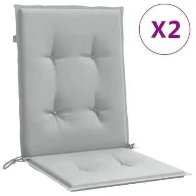 vidaXL Blazina za stol 2 kosa melanž svetlo siva 100x50x4 cm