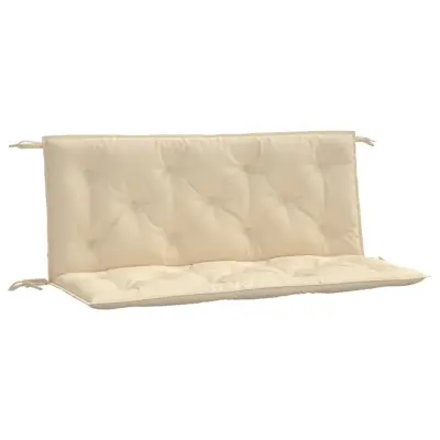 vidaXL Blazina za vrtno klop 2 kosa bež 120x50x7cm oxford tkanina