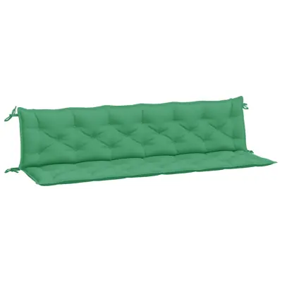 vidaXL Blazina za vrtno klop 2 kosa zelena 200x50x7cm oxford tkanina