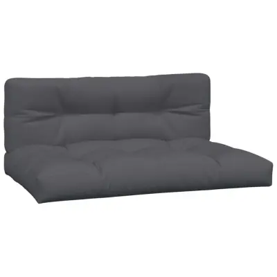 vidaXL Blazine za palete 2 kosa antracit blago