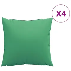 vidaXL Blazine za kavč 4 kosi zelene 60x60 cm blago