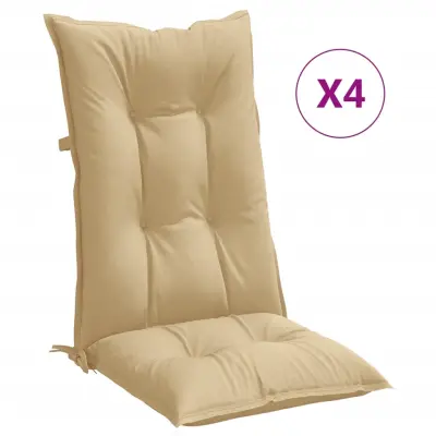 vidaXL Blazina za stol 4 kosi melanž bež 120x50x7 cm blago