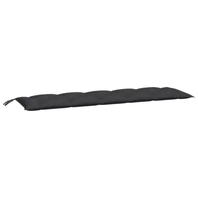 vidaXL Blazina za vrtno klop črna 180x50x7 cm oxford tkanina