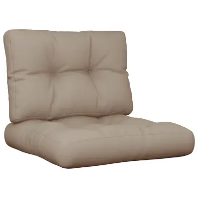 vidaXL Blazine za palete 2 kosa taupe blago