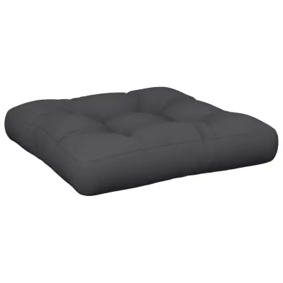 vidaXL Blazina za palete črna 60x60x12 cm blago