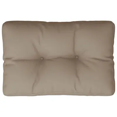 vidaXL Blazina za kavč iz palet taupe 50x40x12 cm tkanina