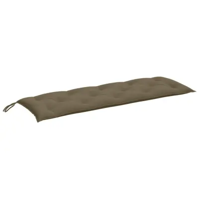 vidaXL Blazina za vrtno klop melanž taupe 150x50x7 cm blago