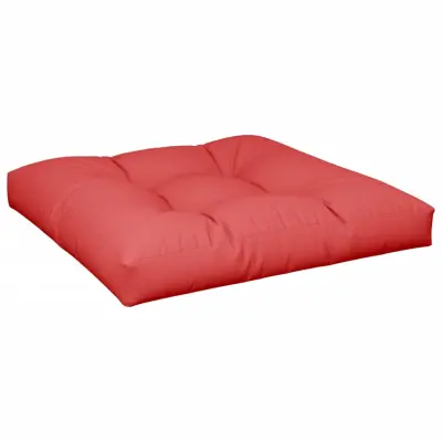 vidaXL Blazina za kavč iz palet rdeča 80x80x12 cm