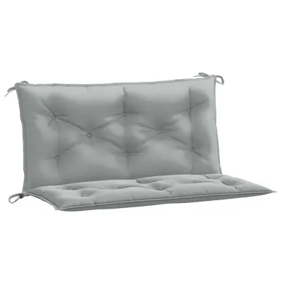 vidaXL Blazina za vrtno klop 2 kos melanž sv. siva 100x50x7 cm blago