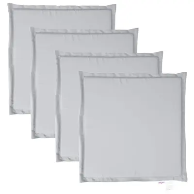 vidaXL Blazina za vrtni sedež 4 kosi svetlo siva 45x45x2 cm kvadratna