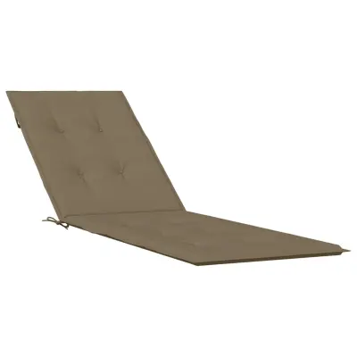 vidaXL Blazina za ležalnik melanž taupe (75+105) x 50 x 4 cm blago