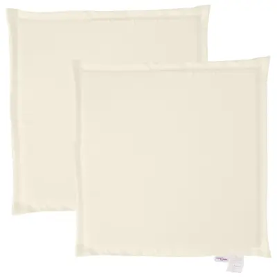 vidaXL Blazina za vrtni sedež 2 kosa krem 45x45x2 cm kvadratna
