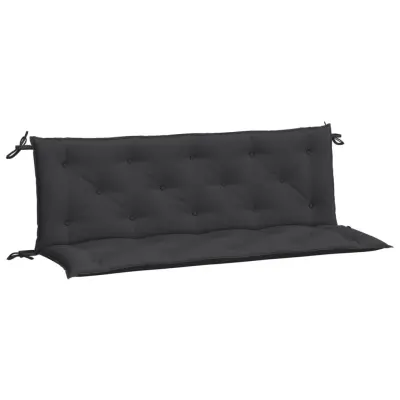 vidaXL Blazina za vrtno klop 2 kosa črna 150x50x7cm oxford tkanina