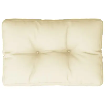 vidaXL Blazina za kavč iz palet krem 50x40x12 cm