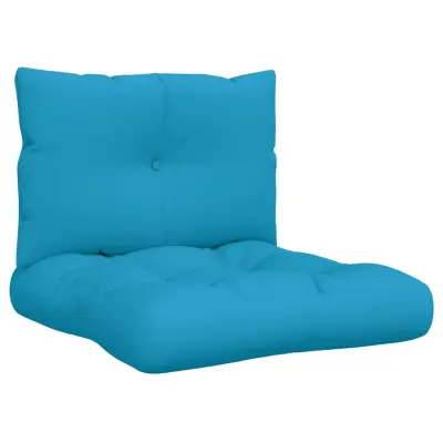 vidaXL Blazine za palete 2 kosov modro blago
