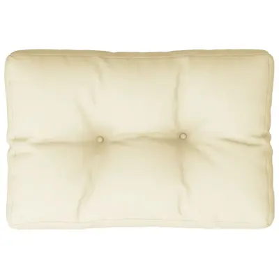 vidaXL Blazina za kavč iz palet krem 60x40x12 cm