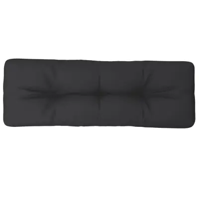 vidaXL Blazina za kavč iz palet črna 120x40x12 cm