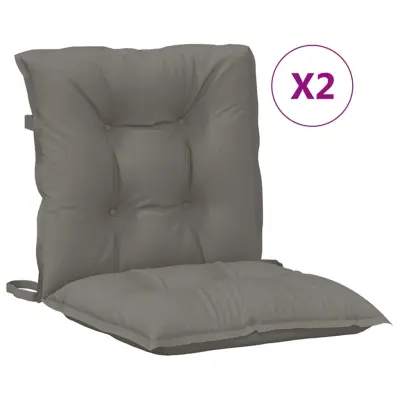 vidaXL Blazina za stol 2 kosa melanž temno siva 100x50x7 cm blago