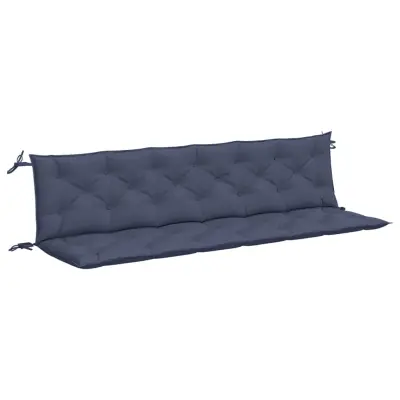 vidaXL Blazina za vrtno klop 2 kosa modra 200x50x7cm oxford tkanina