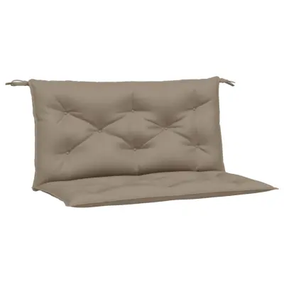 vidaXL Blazina za vrtno klop 2 kosa taupe 100x50x7cm oxford tkanina