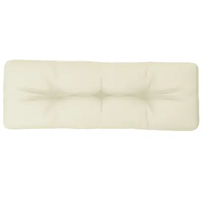 vidaXL Blazina za kavč iz palet krem 120x40x12 cm