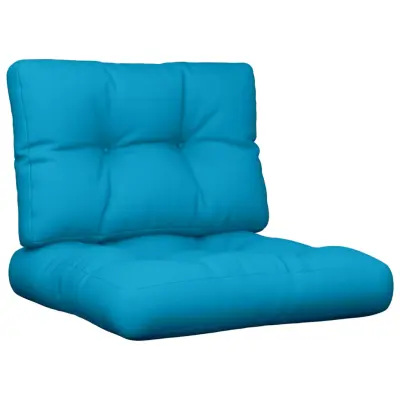 vidaXL Blazine za palete 2 kosov modro blago