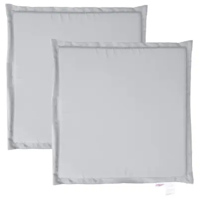 vidaXL Blazina za vrtni sedež 2 kosa svetlo siva 45x45x2 cm kvadratna