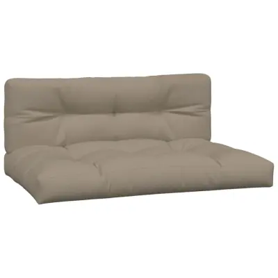 vidaXL Blazine za palete 2 kosa taupe blago